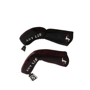 Any Lie & Tour Edge Golf Club Head Covers 5 & 7 Wood Black Neoprene